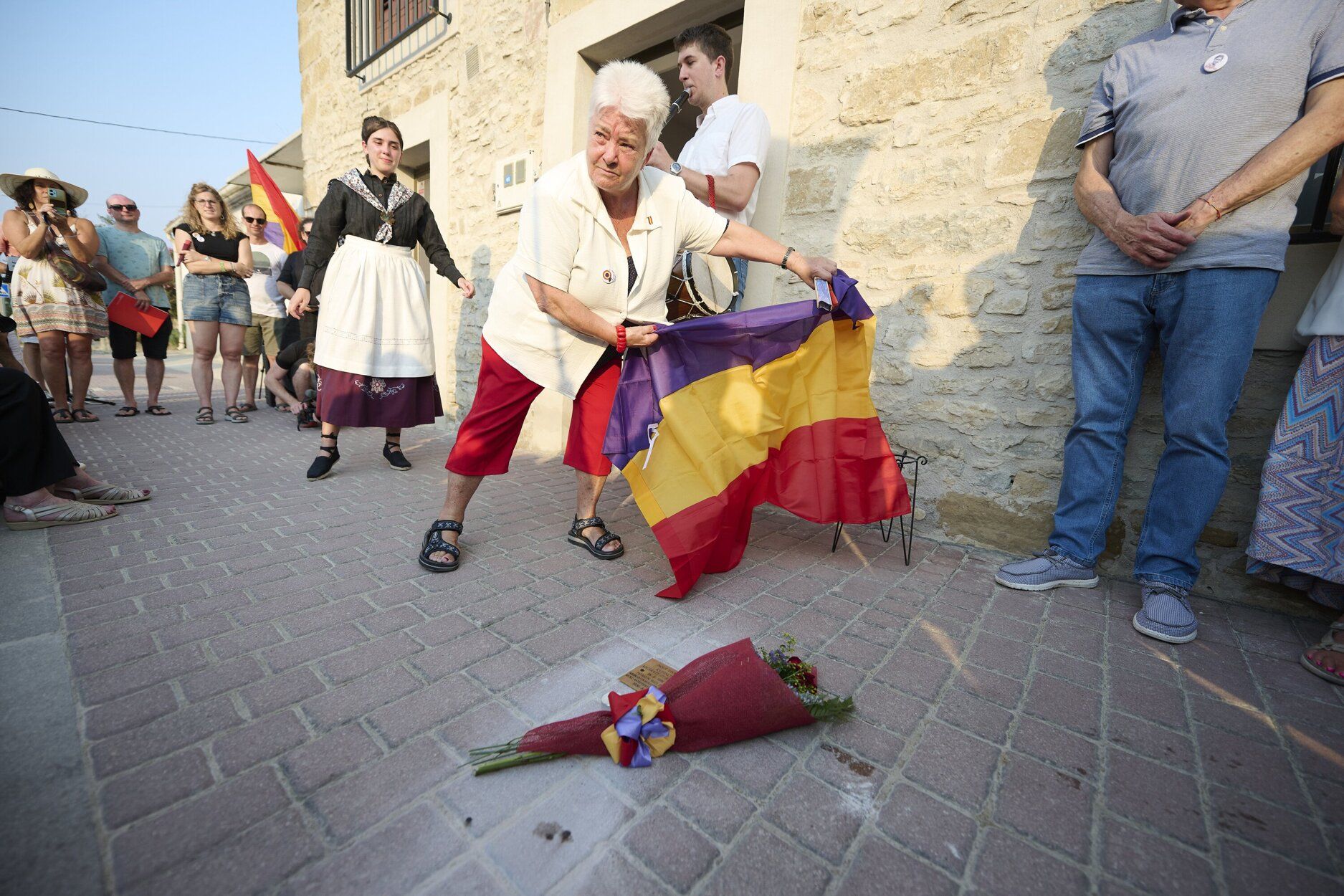 Homenaje en recuerdo de Rufino Azcárate en Tiebas