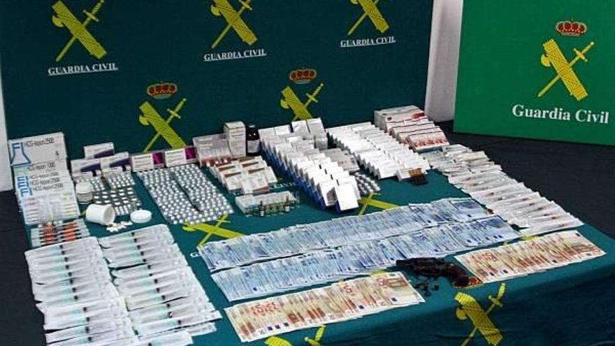 Material incautado por la Guardia Civil de Navarra en dos operaciones denominadas &quot;Tatami&quot; y &quot;Power&quot;.