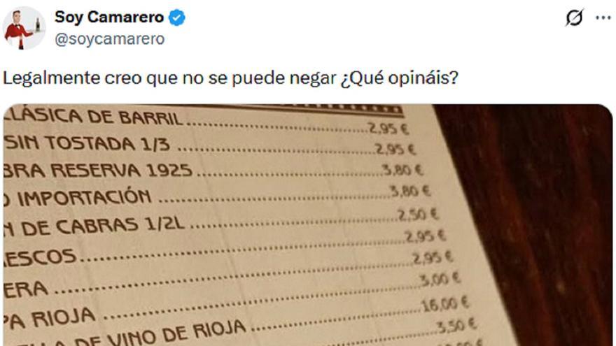Un restaurante se niega a dar este servicio a los clientes y las redes se le echan encima