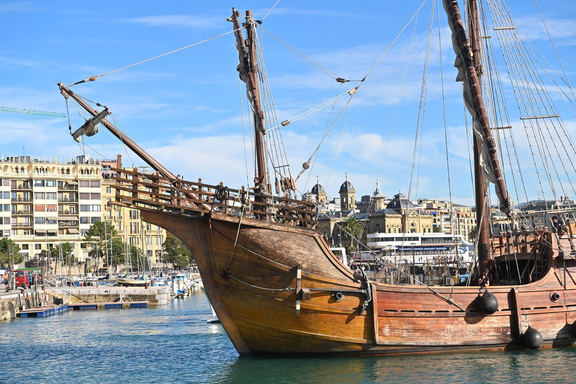 Llegada de la nao 'Santa María' a Donostia
