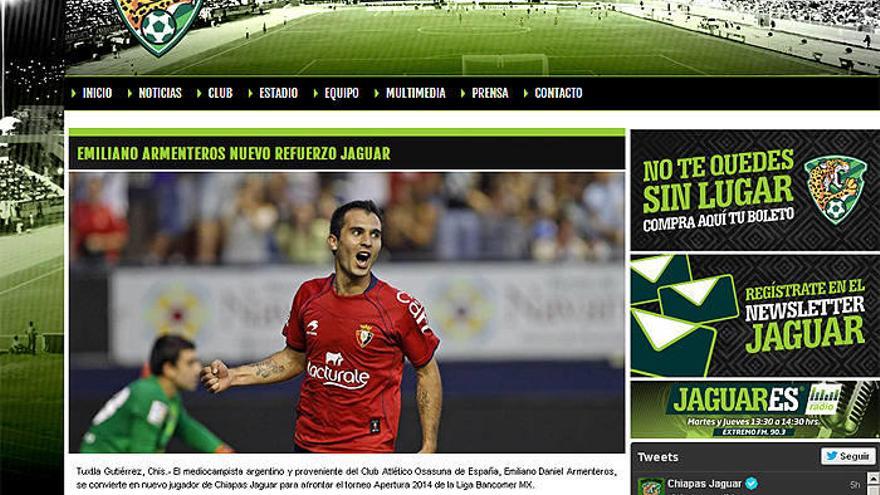 El Chiapas anuncia ya en su web el fichaje de Emiliano Armenteros
