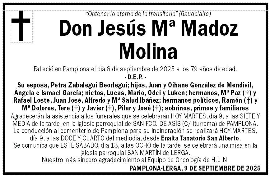 Jesús Mª Madoz Molina