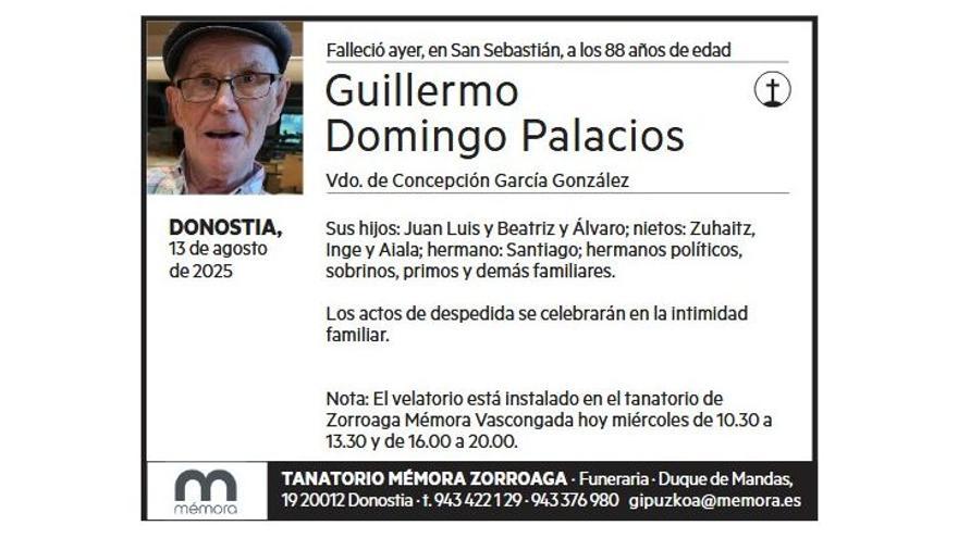 GUILLERMO DOMINGO PALACIOS