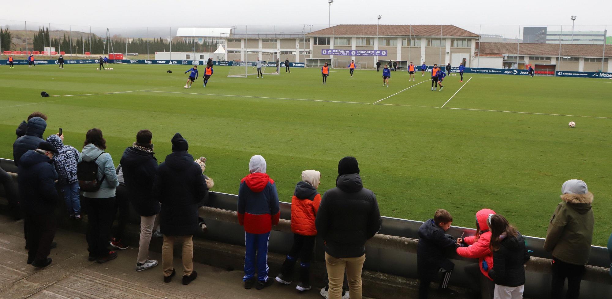 El primer entrenamiento de Osasuna de 2025