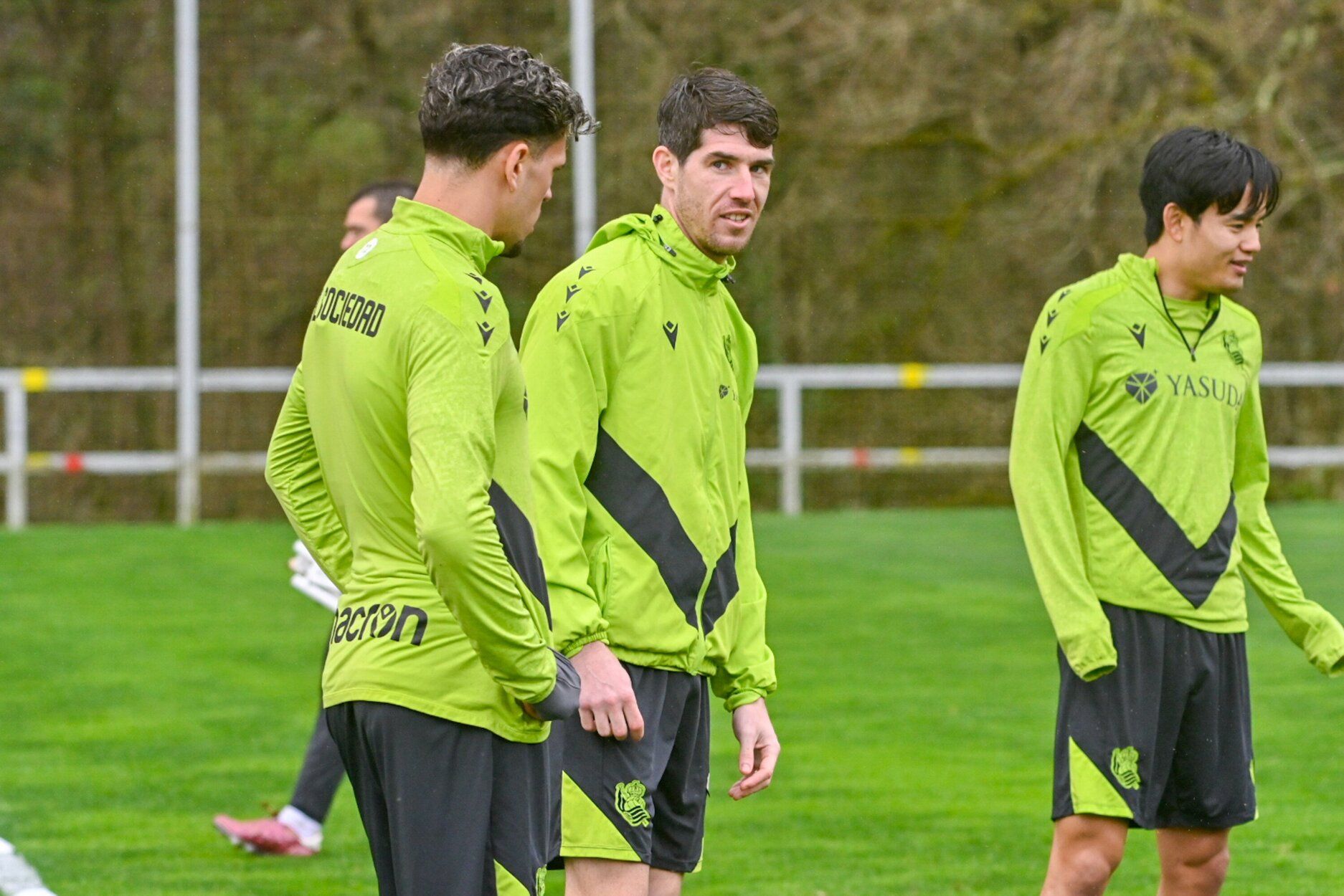 Entrenamiento antes de la semifinal en la Real y el Madrid