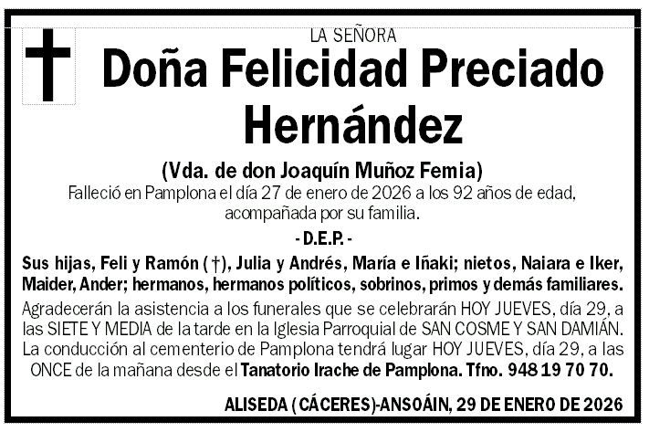 Felicidad Preciado Hernández
