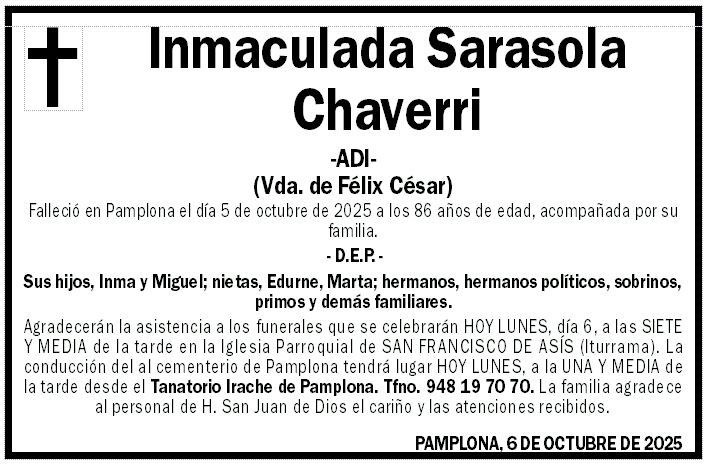 Inmaculada Sarasola Chaverri