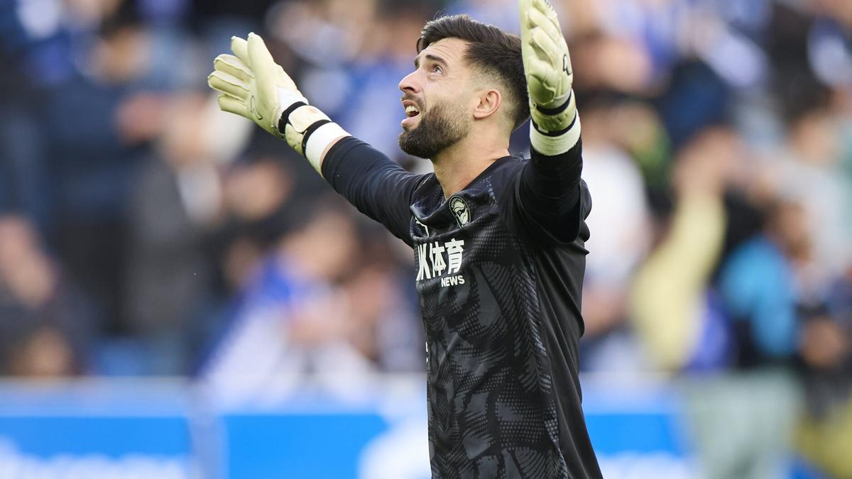 Sivera, durante el duelo contra el Espanyol.