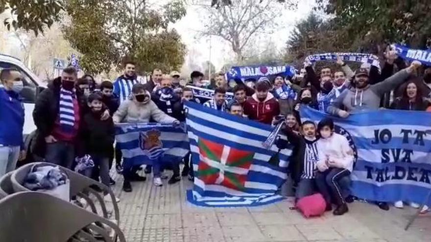 Aficionados de la Real Sociedad en Leganés