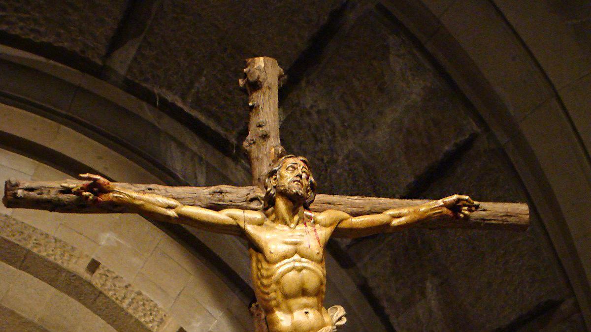 Cristo de Beobide en Cuelgamuros.