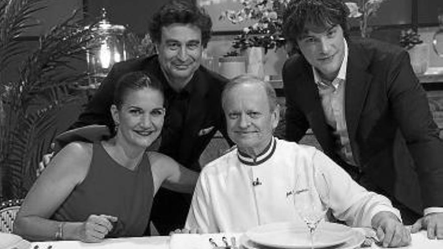 Joël Robuchon, con los jueces de ‘MasterChef’.