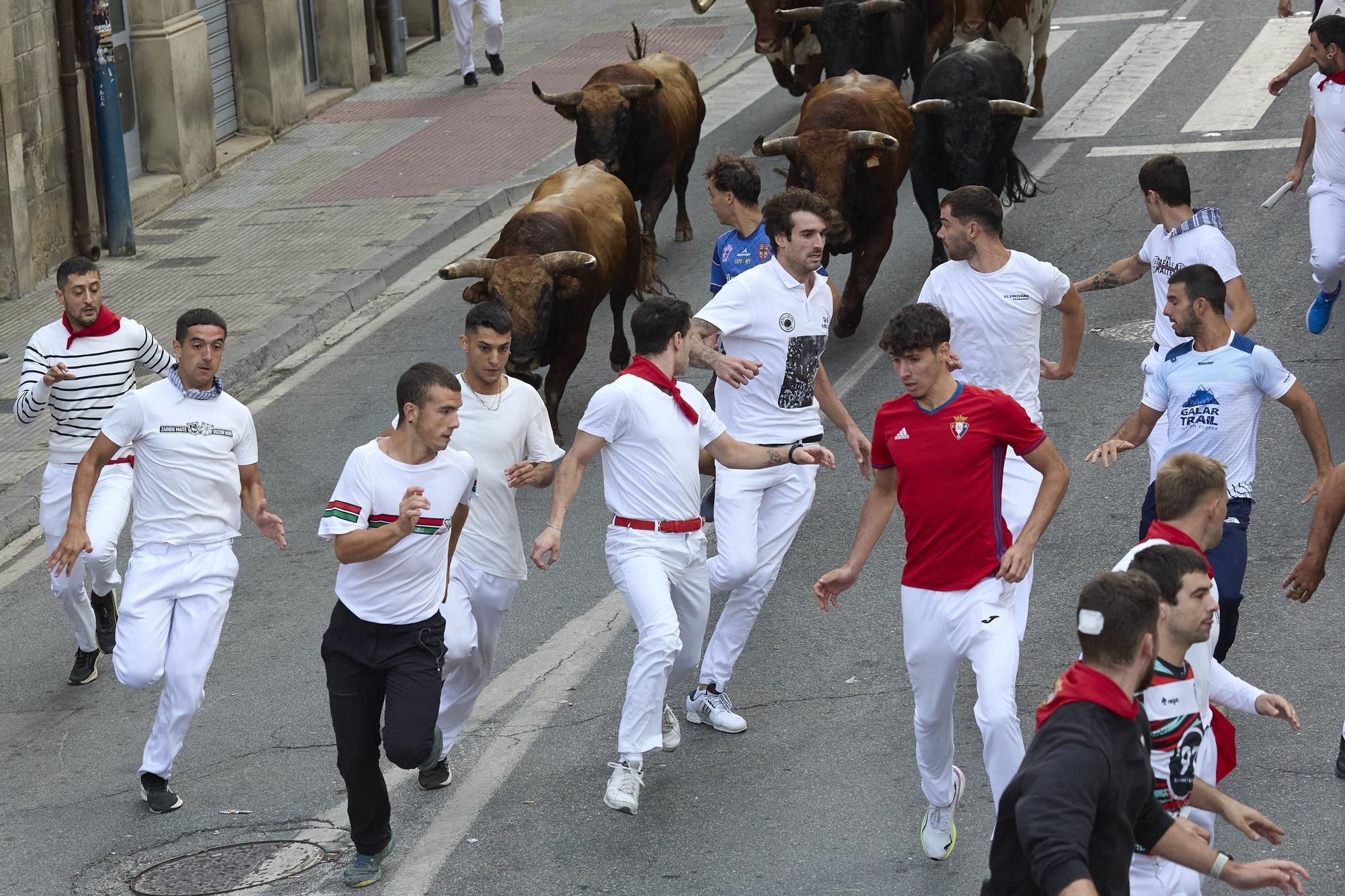 Fotos del sexto encierro de las fiestas de Tafalla 2025