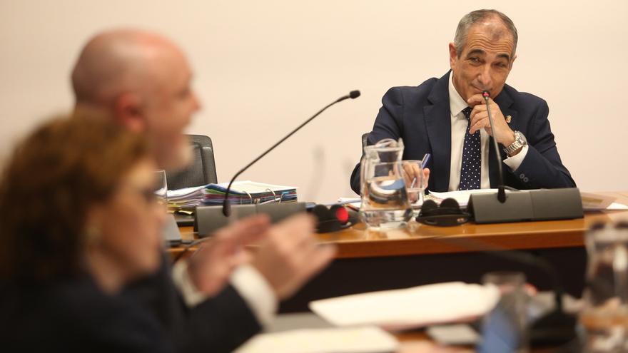 Óscar Chivite, en la comisión de investigación del Parlamento de Navarra sobre Belate