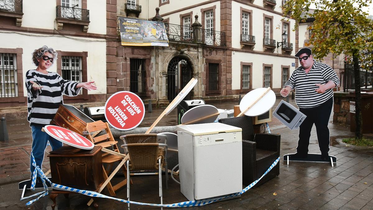 Una imagen lamentable que se ve muchas veces en los pueblos