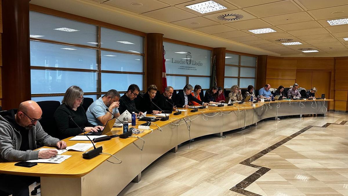 La Corporación de Laudio en un anterior pleno extraordinario