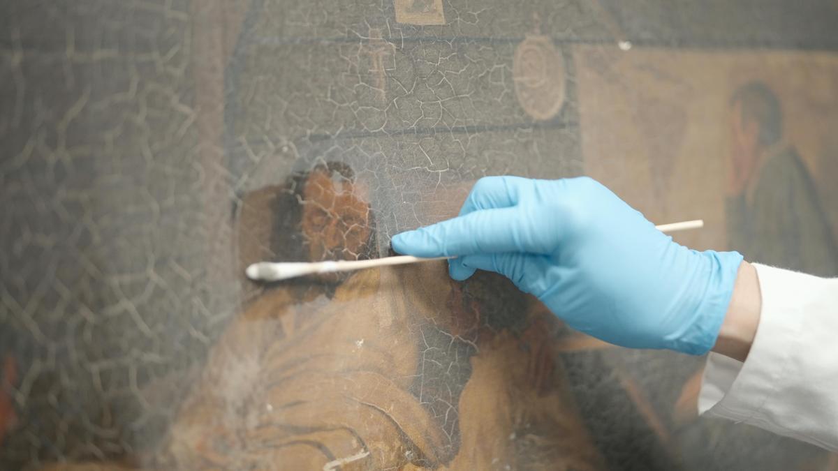 Detalle de la restauración.