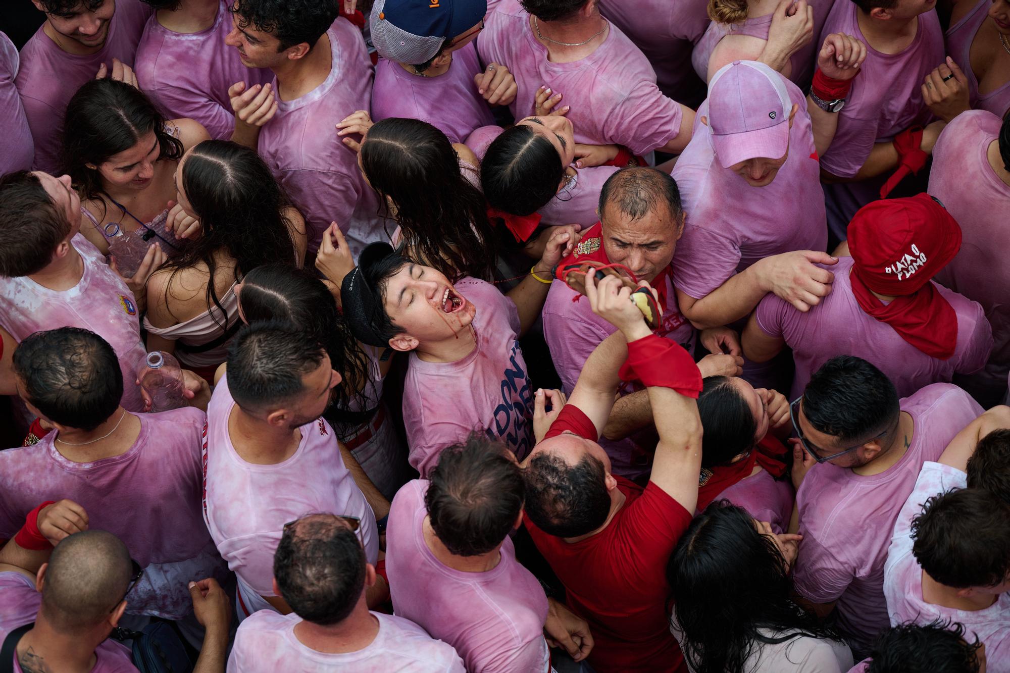 Fotos del  Chupinazo de San Fermín 2025 en Pamplona: ¡La fiesta más internacional se enciende con un grito solidario por Palestina!
