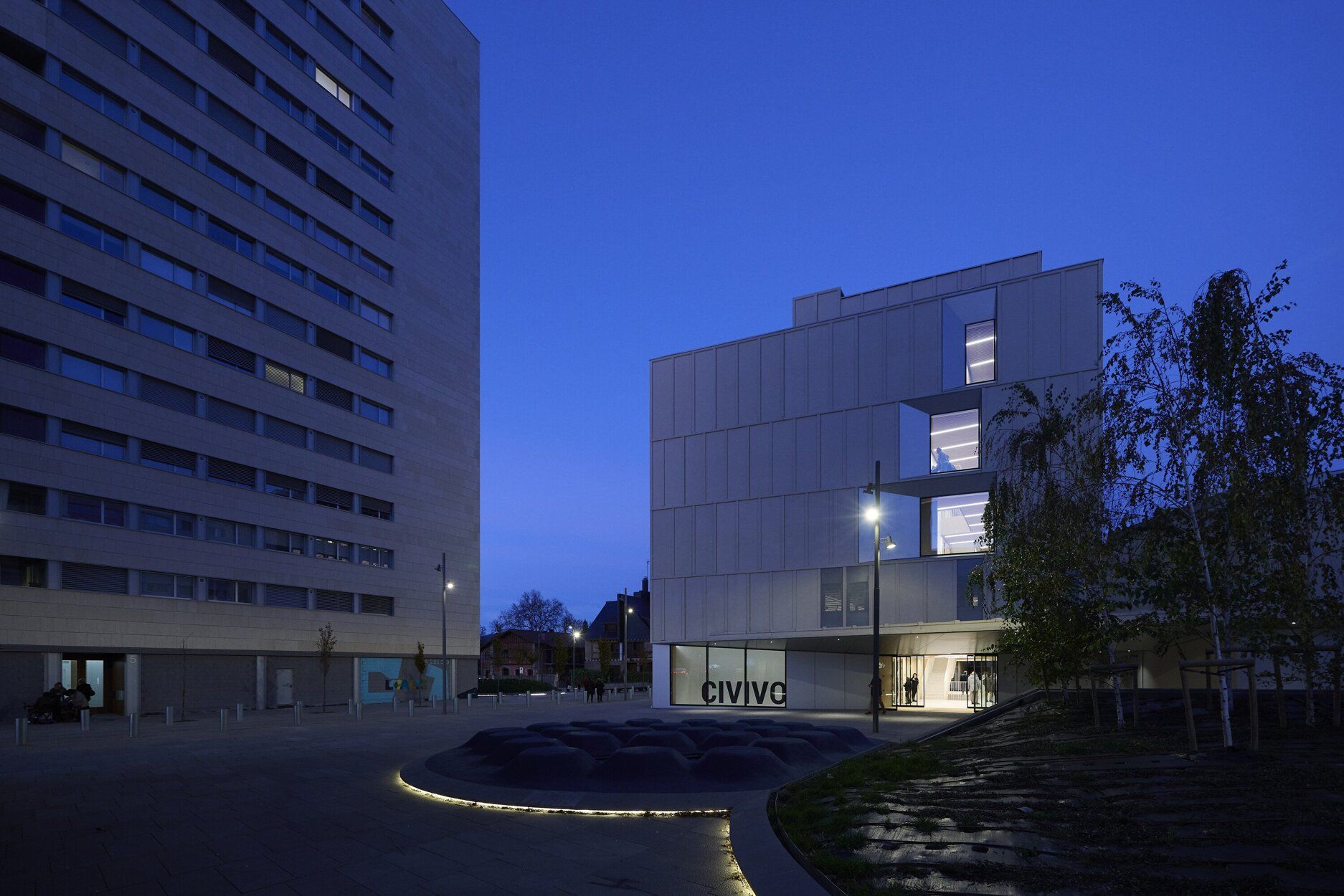 Imágenes de la inauguración del Civivox Pompelo