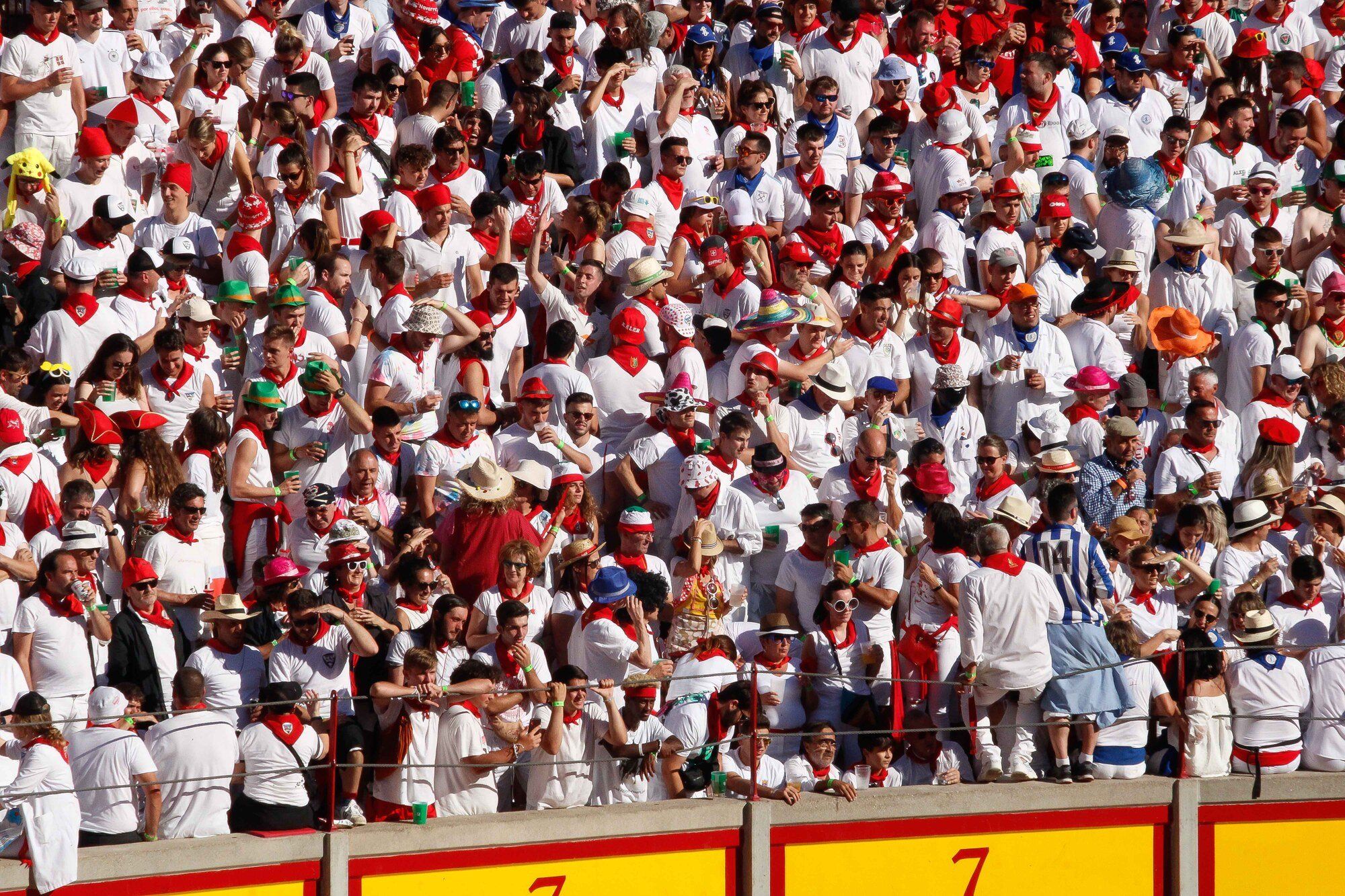 Ambiente en la Plaza de Toros el día 8 de julio