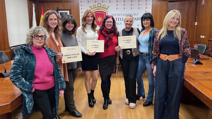 Estella-Lizarra premia al escaparate navideño de Cúrcuma Floristería como el preferido