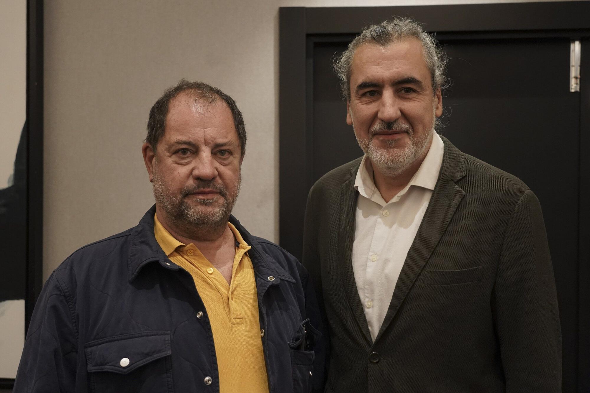 Roberto Azanza y Adolfo Ron Herrero acudieron a la cita.