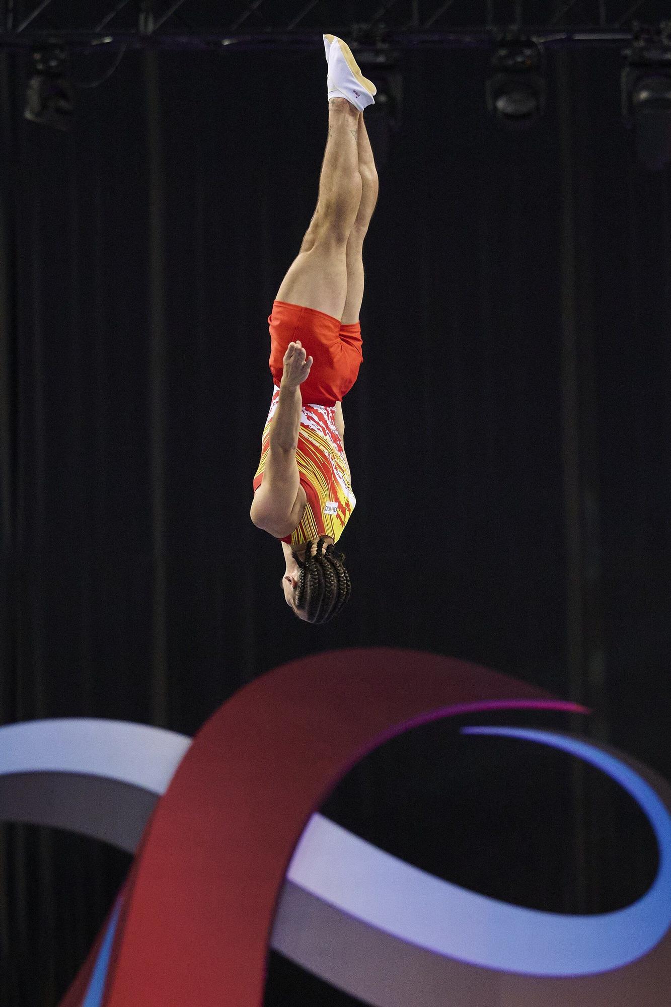Las fotos más espectaculares del Mundial de gimnasia de trampolín en Pamplona