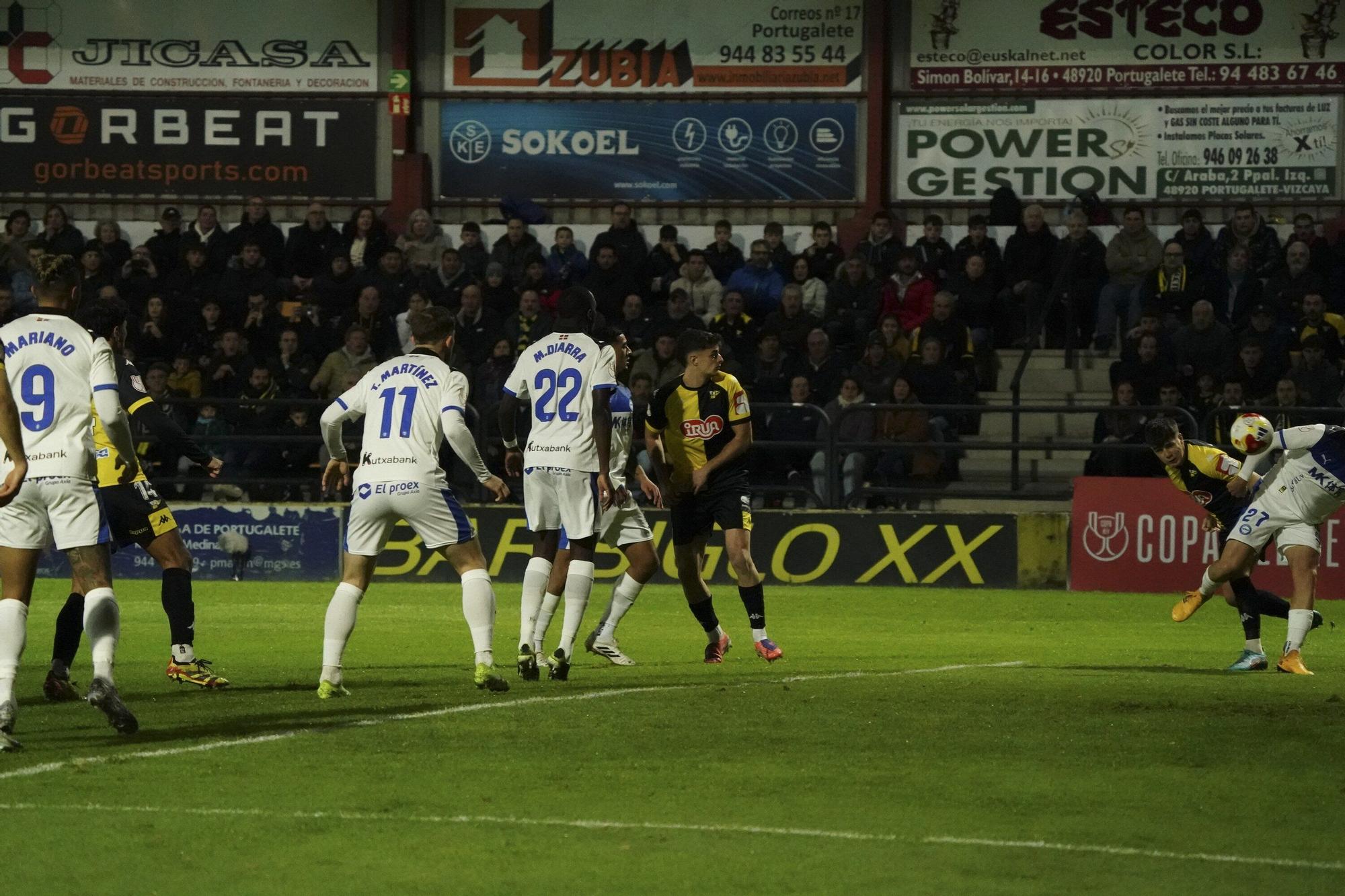 El Portugalete-Alavés, en imágenes