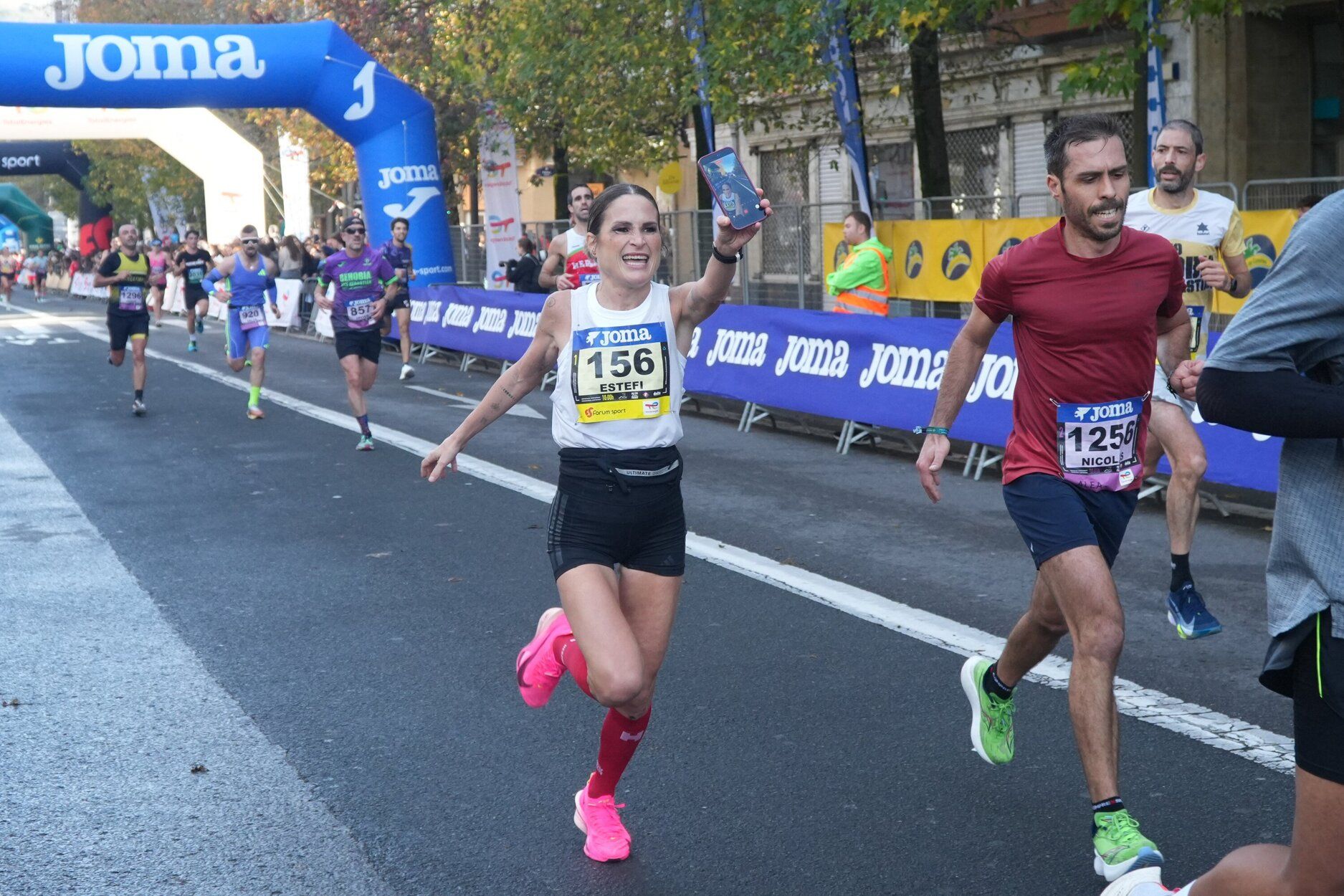 Los últimos metros de la Behobia