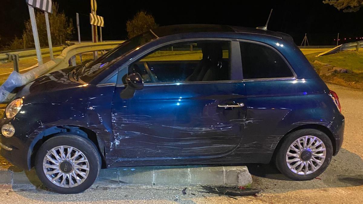 Imagen del accidente en las proximidades del Eroski