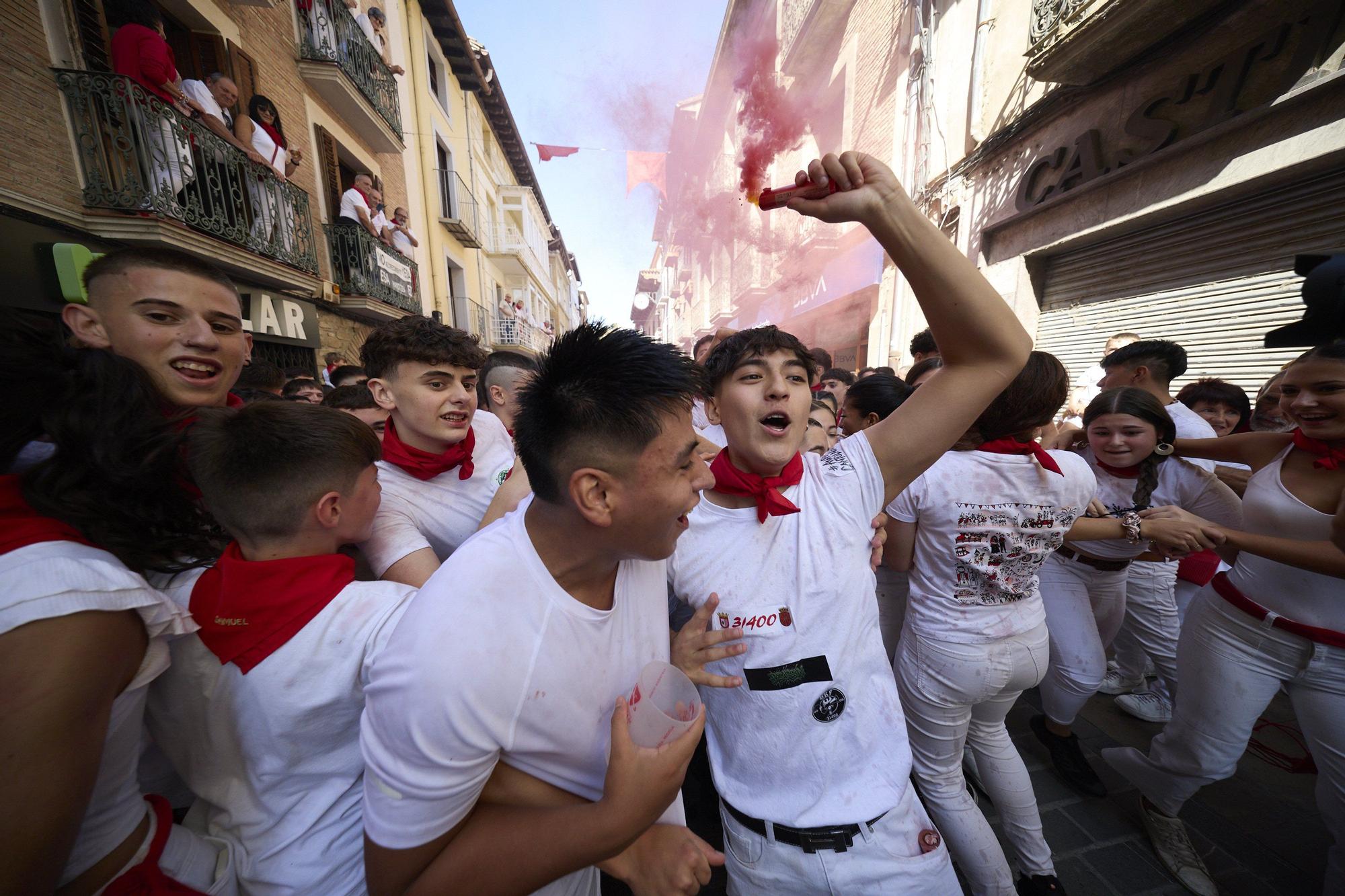 Fotos del cohete de fiestas de Sangüesa 2025