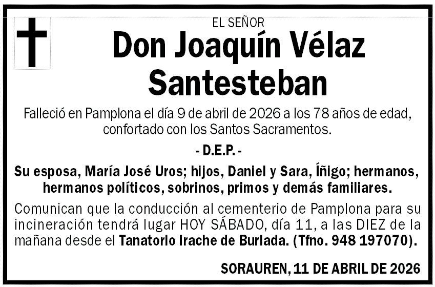 Joaquín Vélaz Santesteban