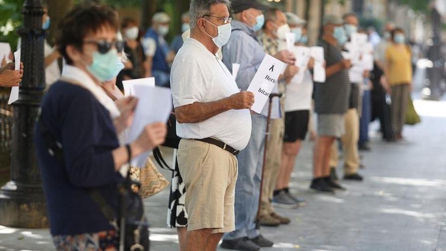 Los pensionistas de Gipuzkoa reclaman más inversión en sanidad y dependencia