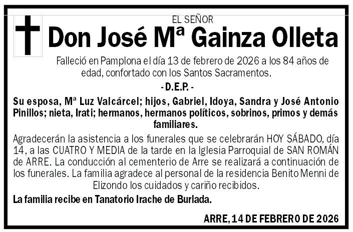 José Mª Gainza Olleta
