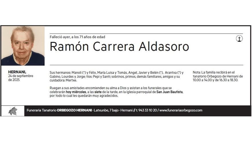 RAMON CARRERA ALDASORO