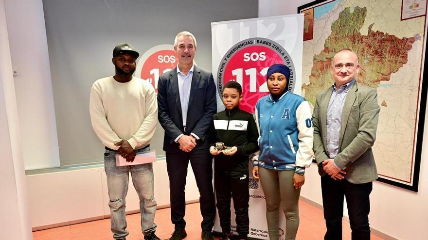 La sangre fría de William Arthur, de 10 años, que evitó una tragedia en su casa de Pamplona llamando al 112