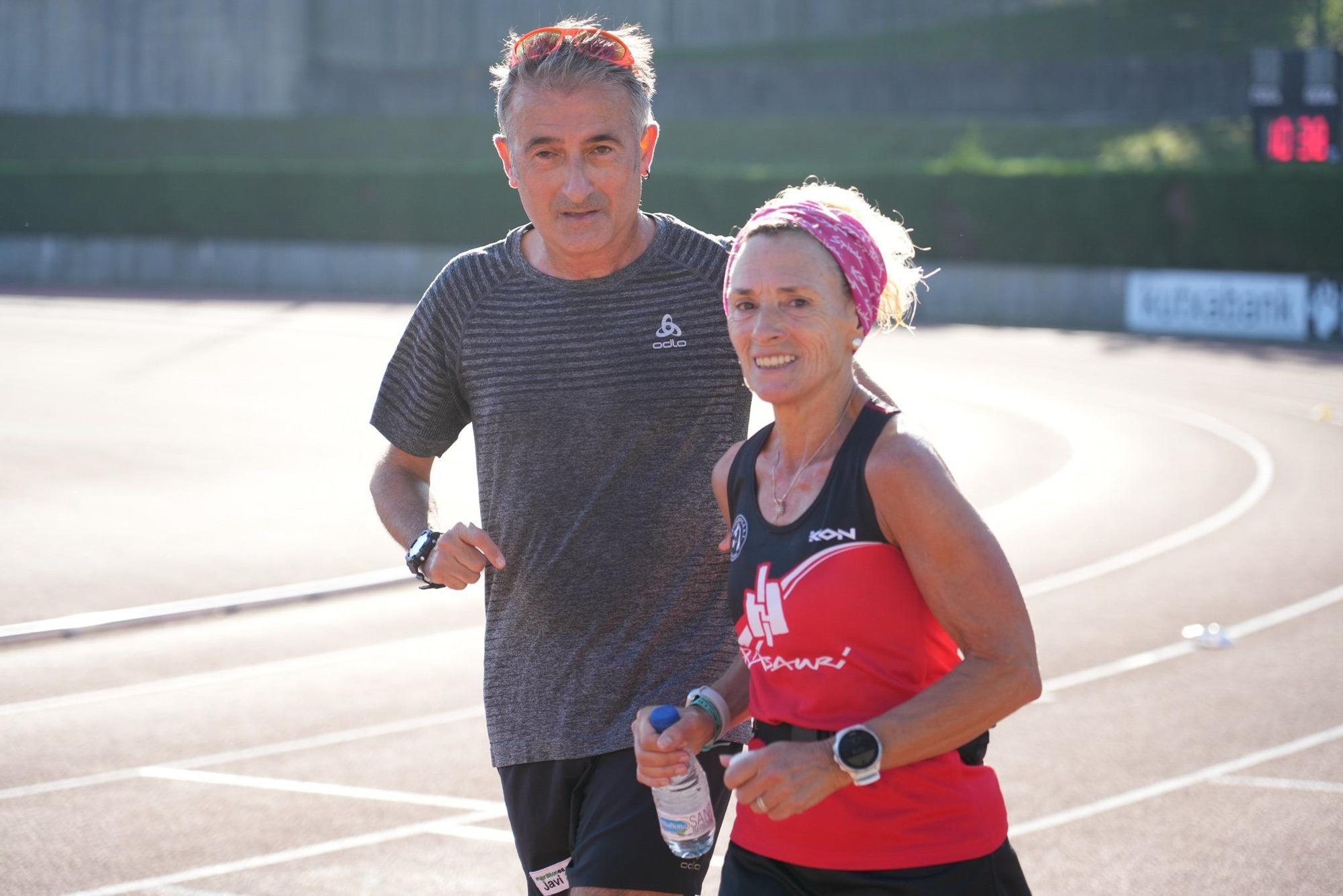Basauri arropa a Yeray González en la final de su reto '12 maratones en 12 meses' por la asociación CNTTB1