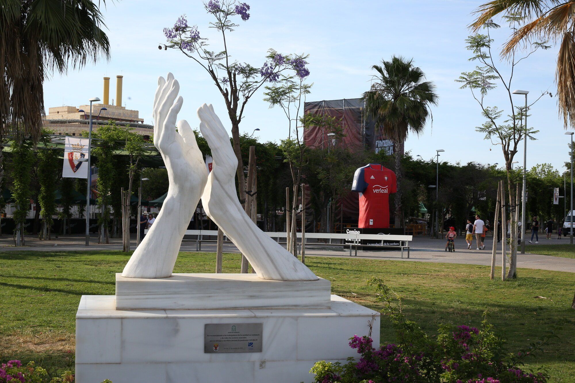 La Fan Zone de Osasuna, lista para el gran día