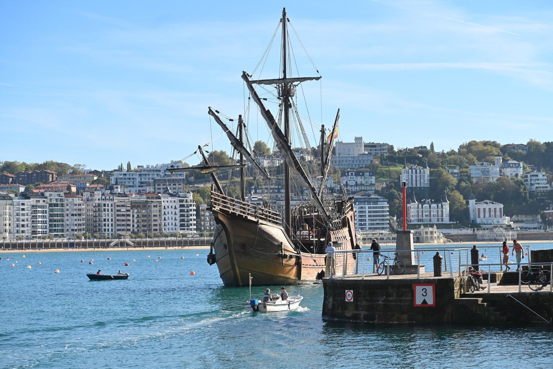 Llegada de la nao 'Santa María' a Donostia