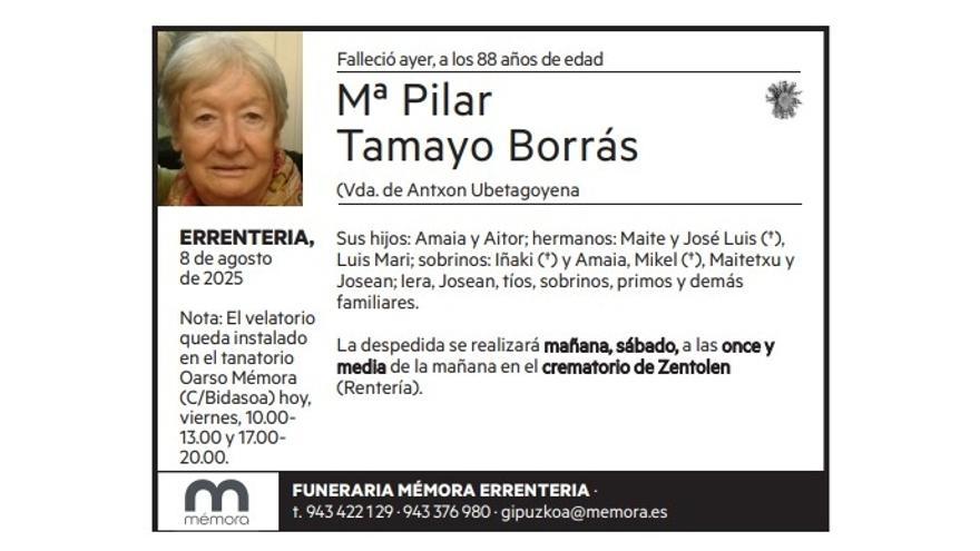 Mª Pilar Tamayo Borrás