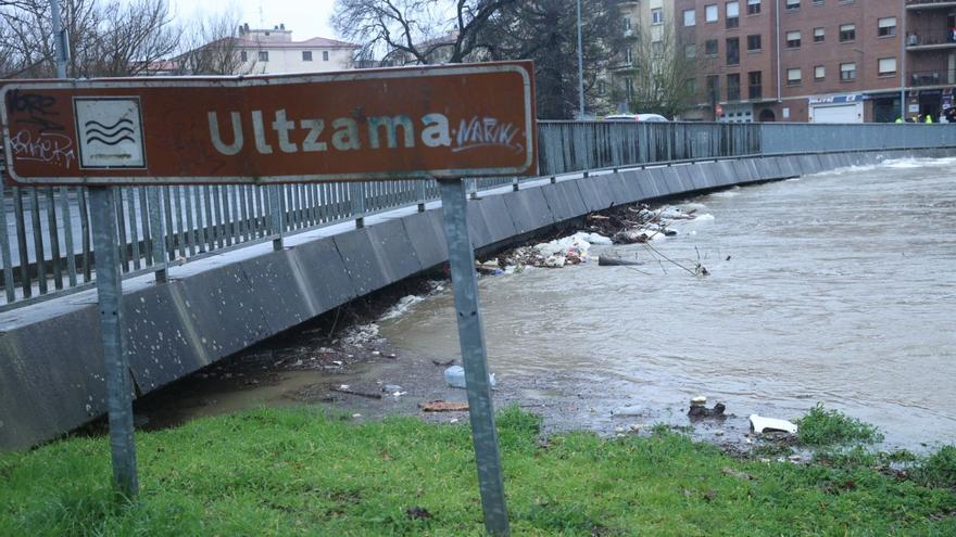 La Cuenca de Pamplona registra la mayor acumulación de lluvia en un día del mes de febrero desde la década de 1960