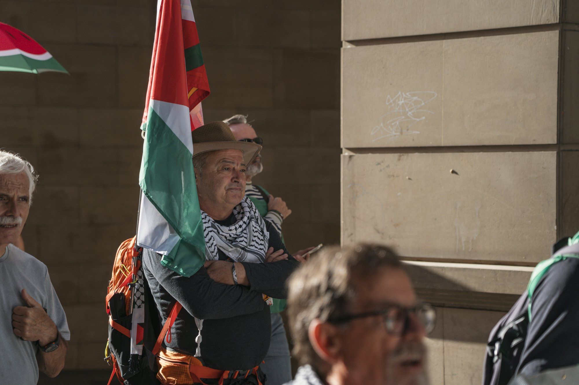 Fotos de la marcha pro Palestina 'Ibaitik Itsasora' en Tudela