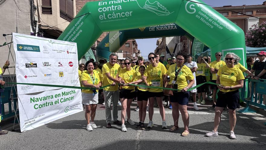 Marea amarilla en San Adrián para colaborar con la investigación oncológica