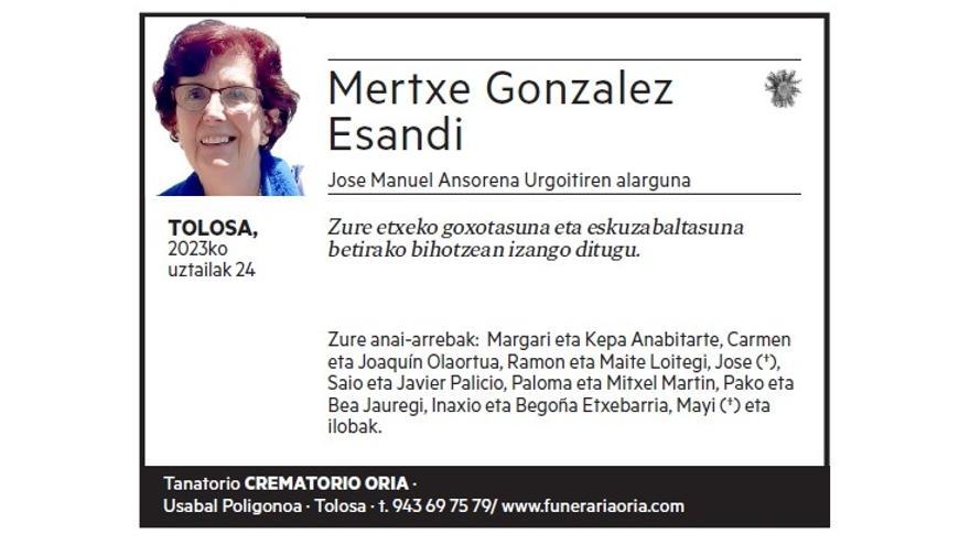 MERCHE GONZALEZ ESANDI