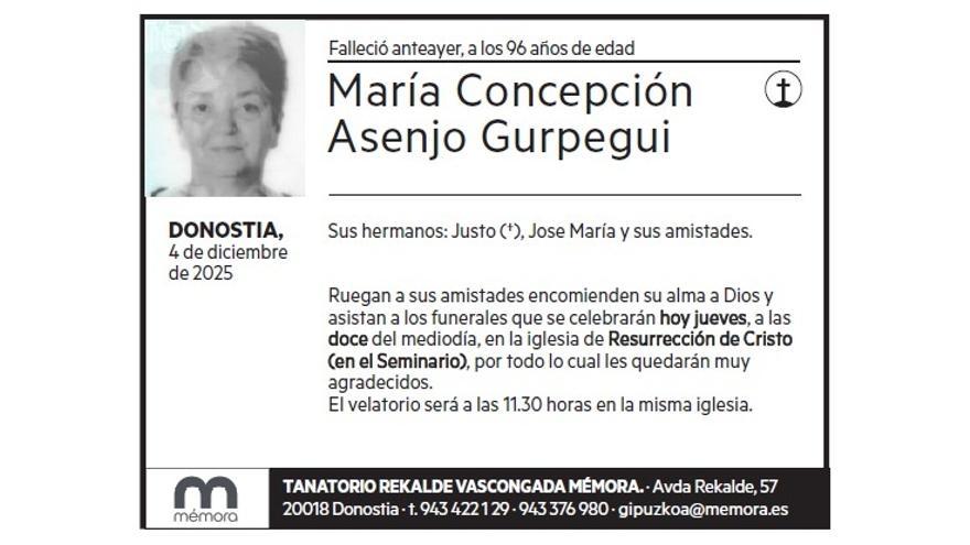 MARIA CONCEPCION ASENJO GURPEGUI