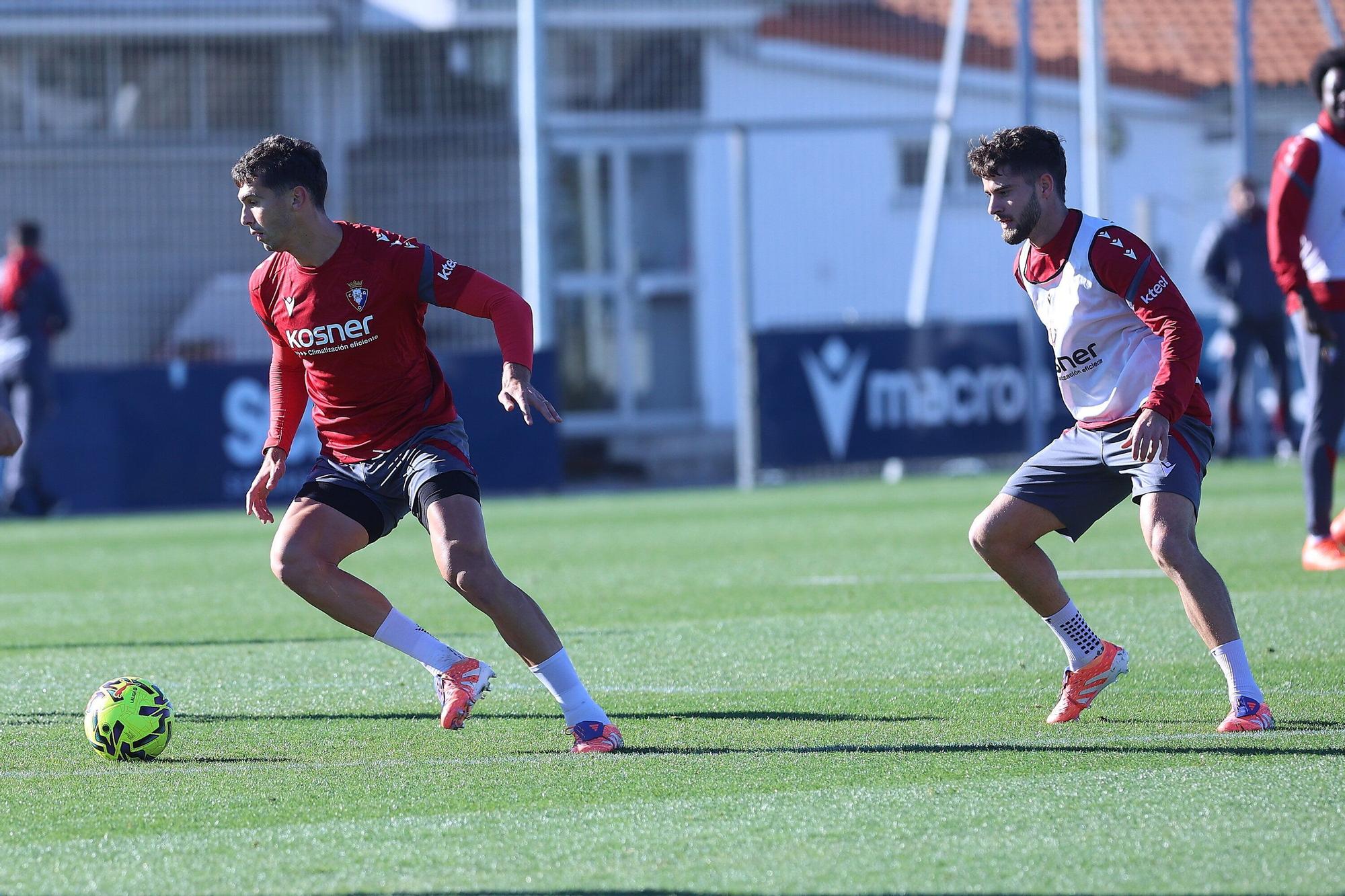 Fotos del entrenamiento de Osasuna (martes 18 de noviembre)