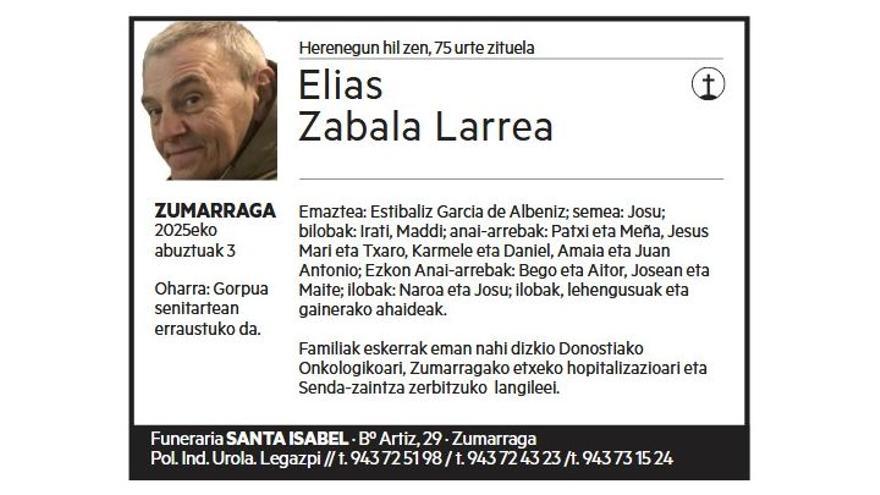 ELIAS ZABALA LARREA