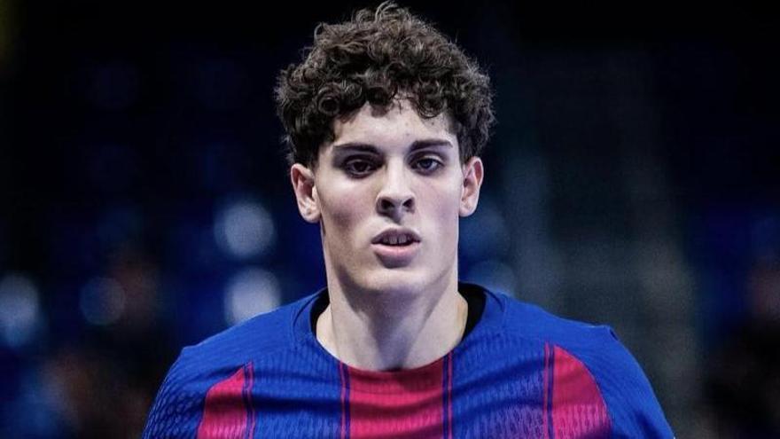 El navarro Adrián Sola debuta en Europa con el Barcelona