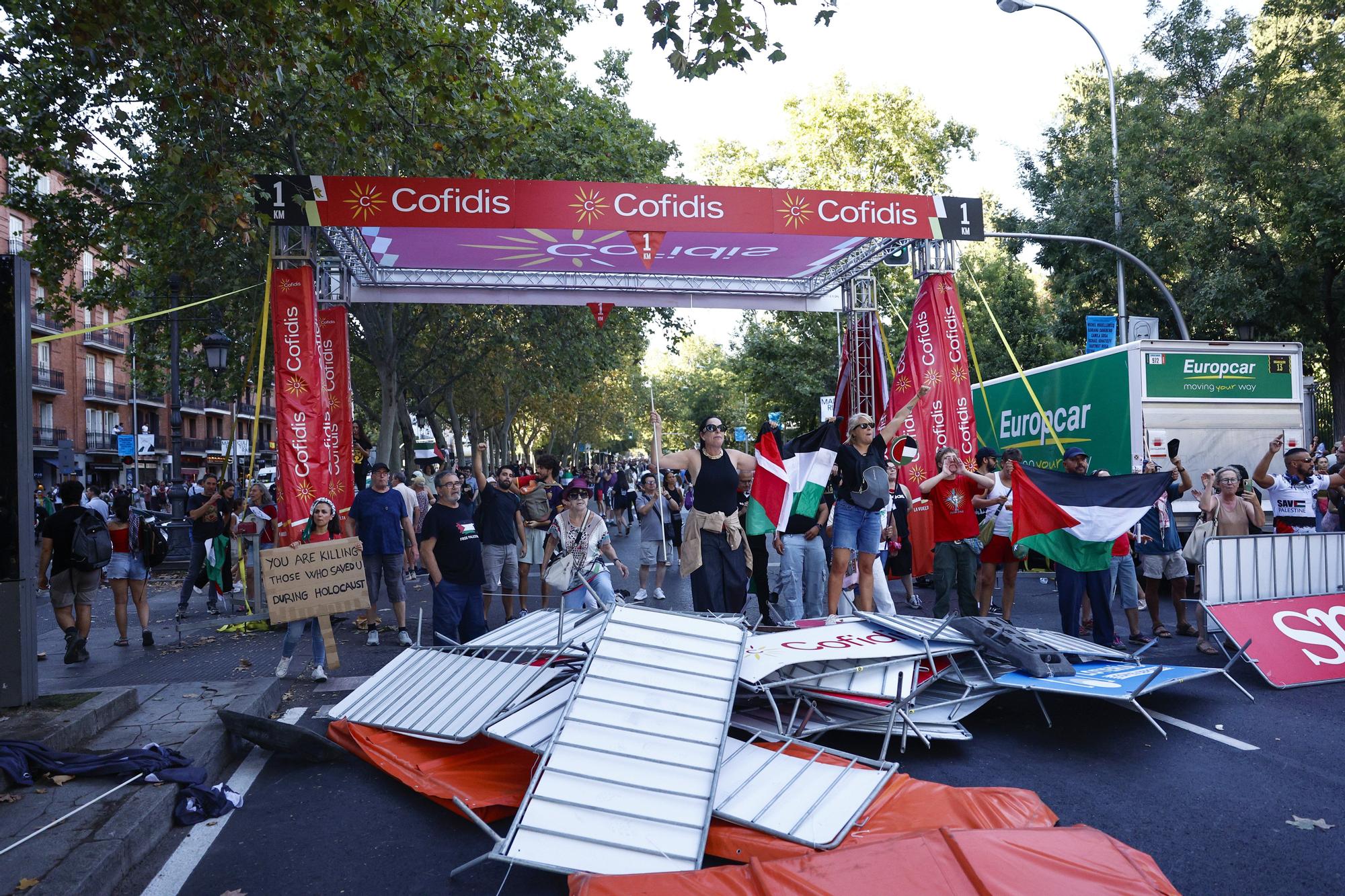 Cargas policiales en Madrid contra los manifestantes propalestina