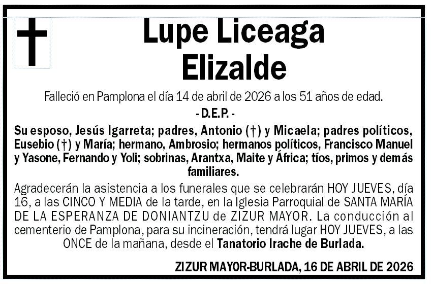Lupe Liceaga Elizalde