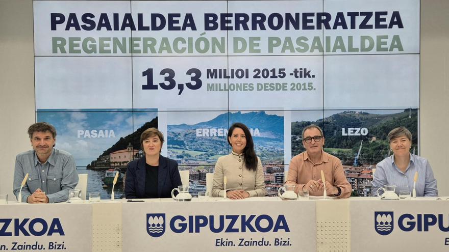 La Diputación cifra en 13,3 millones su inversión en la regeneración de Pasaia desde 2015